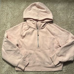 lululemon Scuba Oversized Half Zip Pink Mist